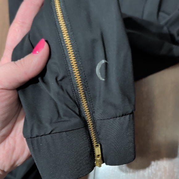 ZYIA Black Joggers with Gold Zipper - Picture 3 of 4